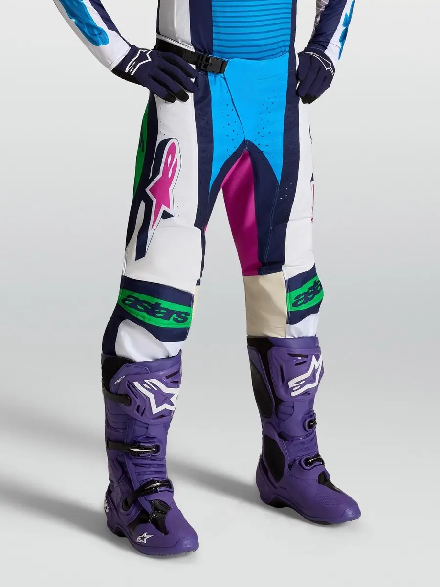 Alpinestars Techstar Maven Motocrossbroek 30 - Wit/Blauw/Groen