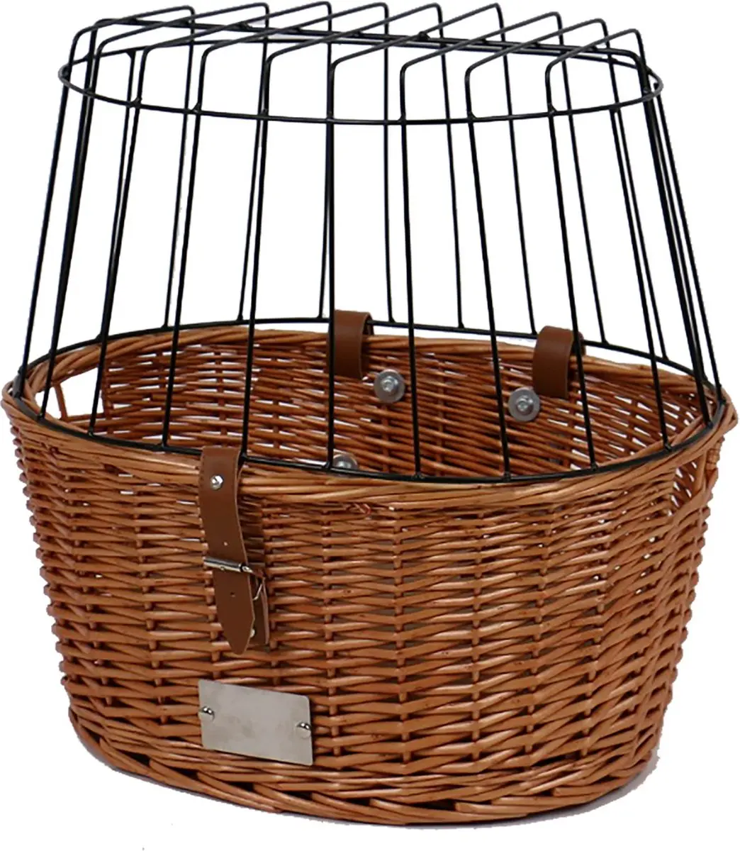 Duvo Provence Rieten Fietsmand - Honden