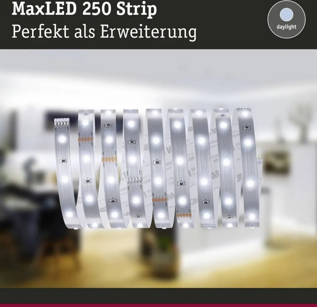 Paulmann MaxLED 250 LED-strip Daglichtwit 250cm - Zilver