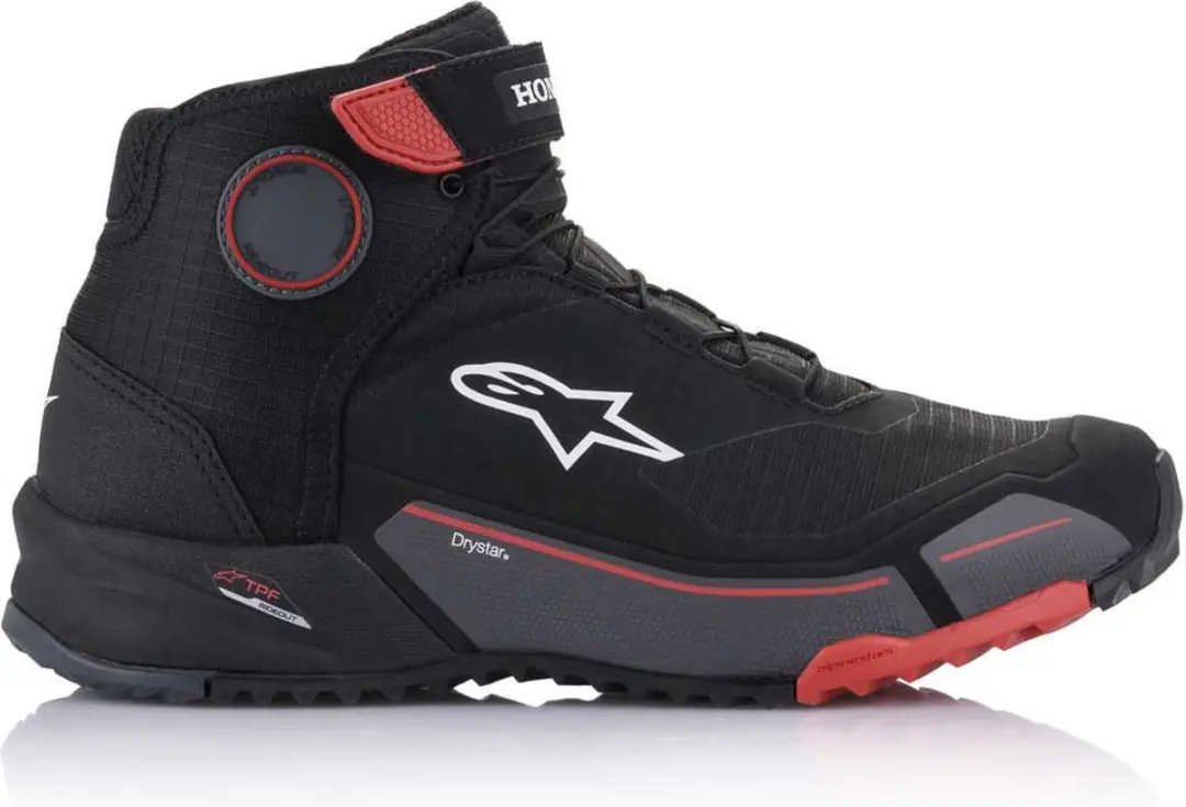 Alpinestars Honda Cr-X Drystar Rijdschoenen - Zwart/Rood/Grijs