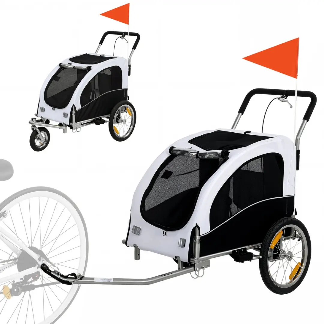 ECTEATOY 2-in-1 Hondenaanhanger & Hondenbuggy