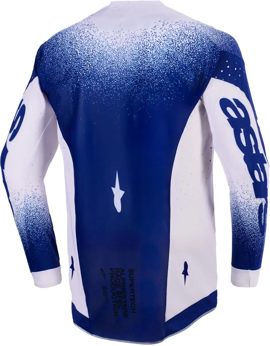 Alpinestars Supertech Scenz Motorcross Trui - Grijs/Blauw XL