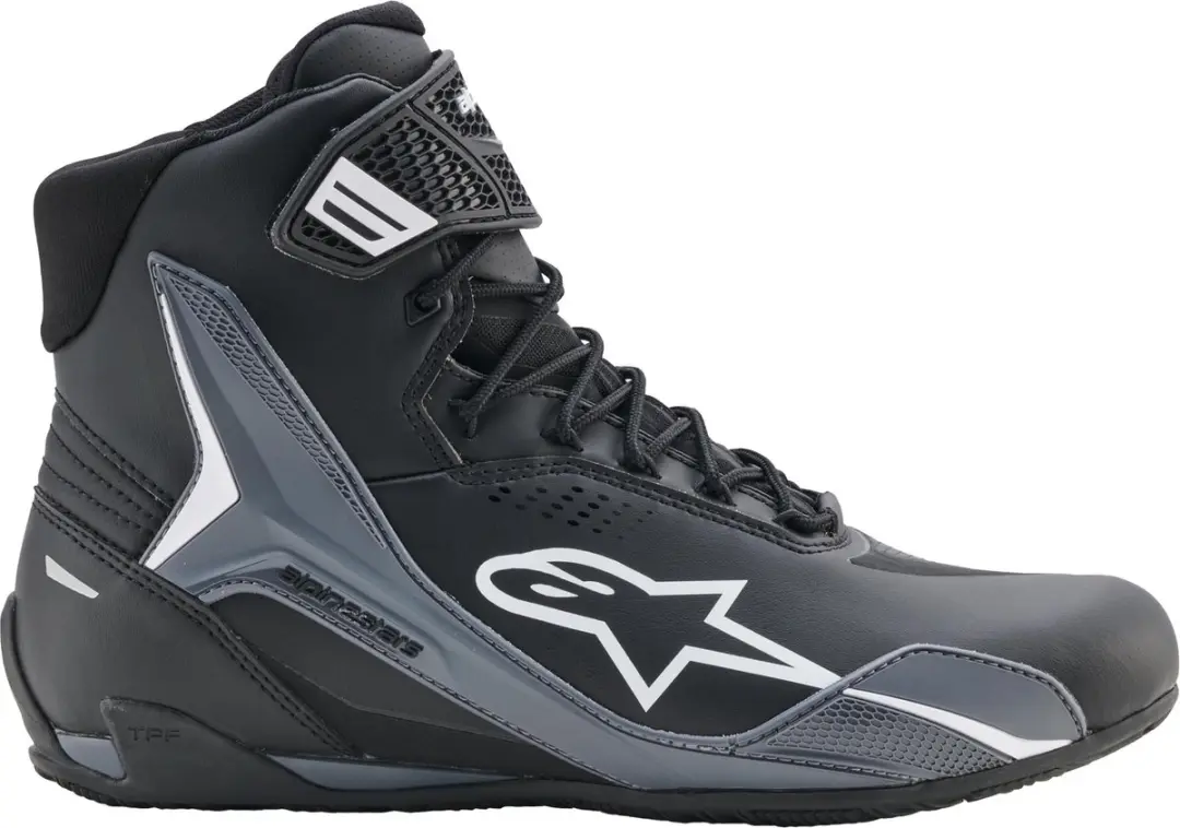 Alpinestars Faster 4 Drystar Motorschapschoenen - Zwart/wit/grijs - afbeelding 6 van 6
