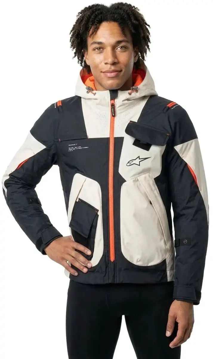 Alpinestars Mogress Air Motorjas - Maat M - Zwart/Almond/Hot Orange