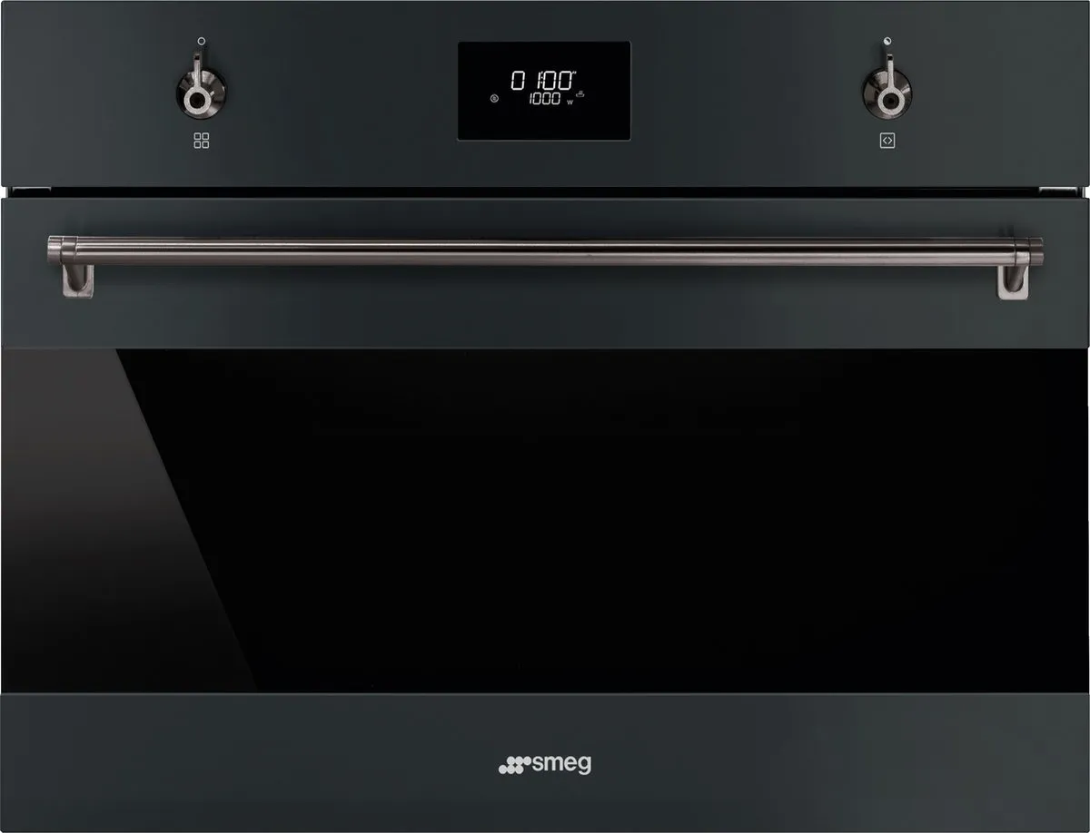Smeg SO4301M0N Inbouw Grill-magnetron 800W - 40L - Zwart
