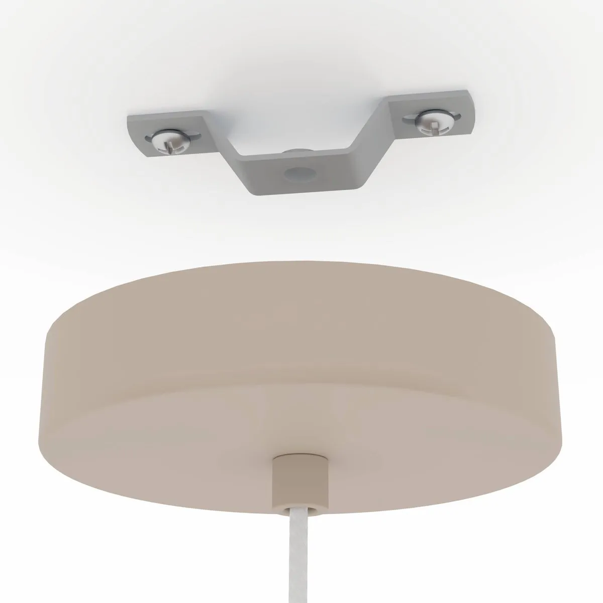 Eglo Terrarosa Hanglamp E27 - Ø28,5cm - Zand/Wit