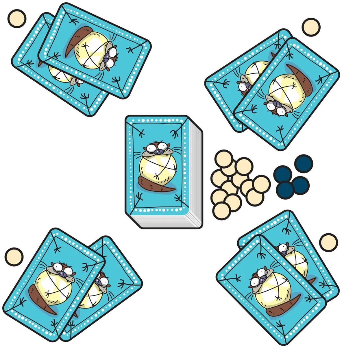 Asmodee Otters Kaartspel Tactisch - 3-5 Spelers