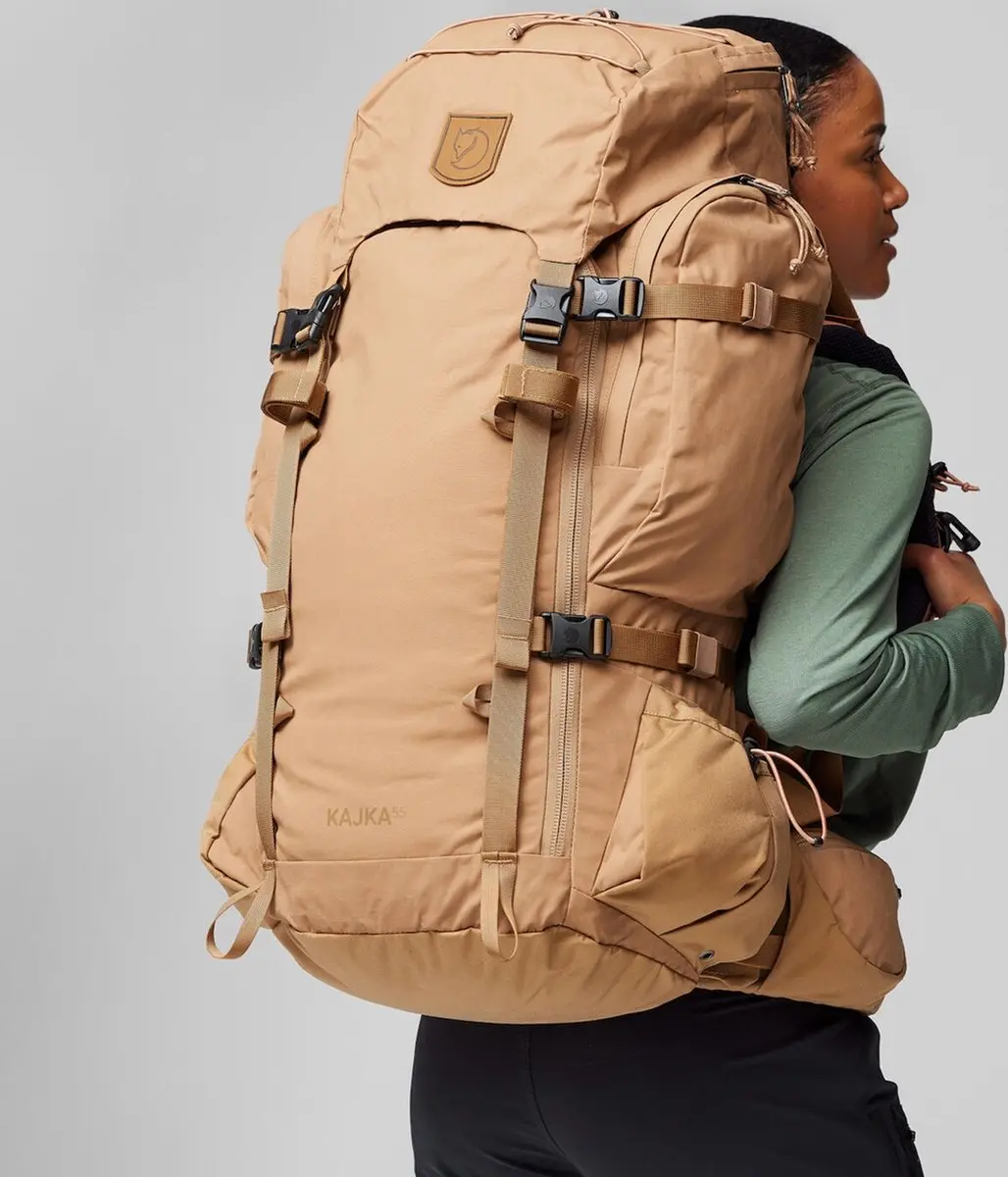 Fjällräven Trekkingrugzak Singi Kajka 55L - Khaki Dust - afbeelding 5 van 6