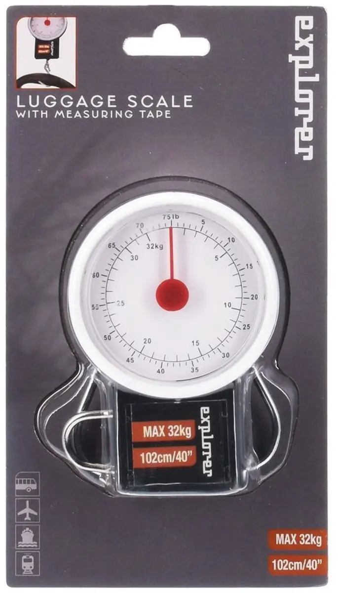 Orion Mechanische Bagageweegschaal 32kg - Zwart