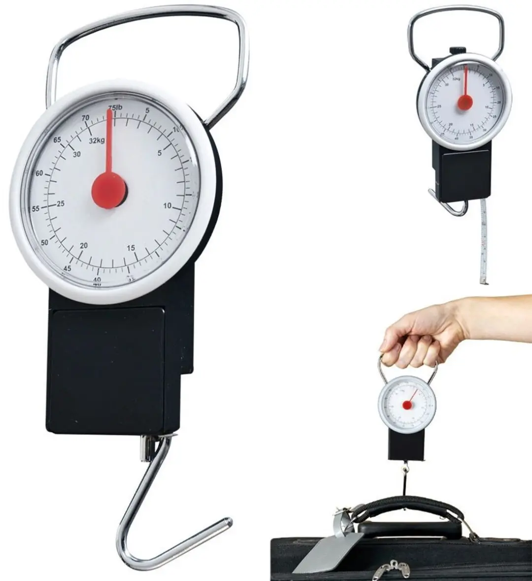 Orion Mechanische Bagageweegschaal 32kg - Zwart