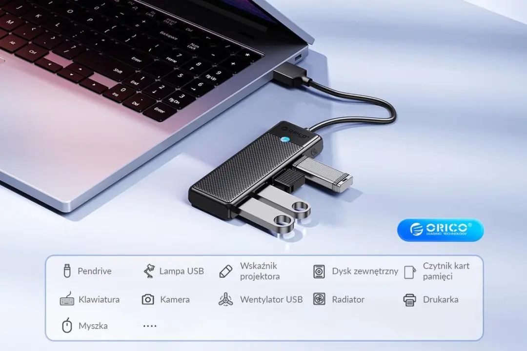 ORICO Serie USB 3.0 Hub - 4 Poorten Transparant