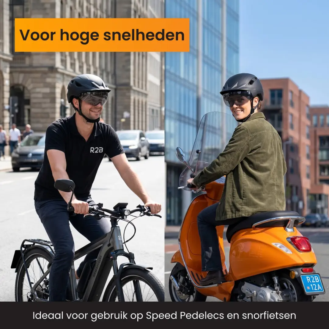 R2B Speed Pedelec Helm S - 51-55cm - Zwart