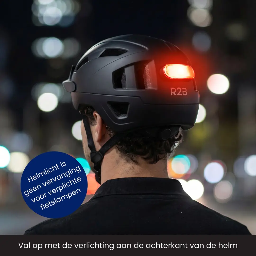 R2B Speed Pedelec Helm S - 51-55cm - Zwart - afbeelding 6 van 6