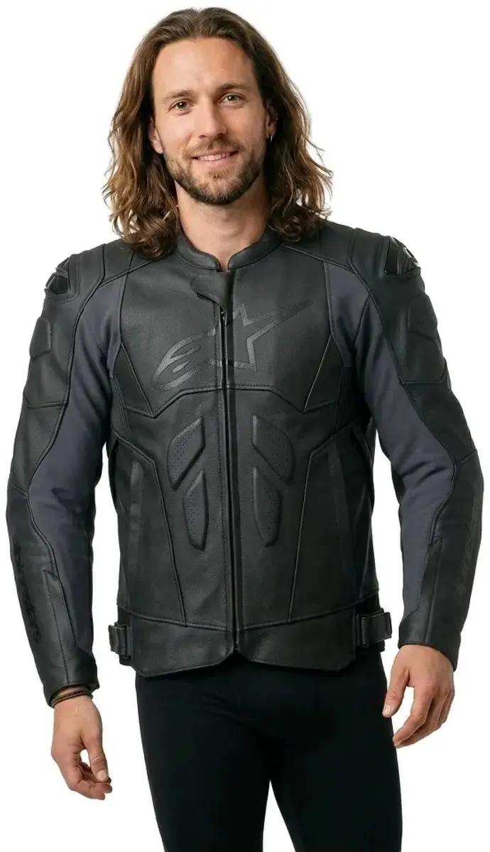 Alpinestars Dusk Leren Motorjas - Zwart
