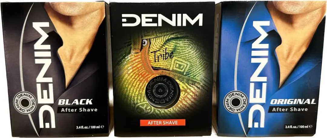 Denim After Shave Mix - 3x100ml - Zwart/Tribe/Original