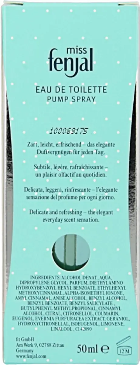 Fenjal Miss Fenjal Eau de Toilette 50ml