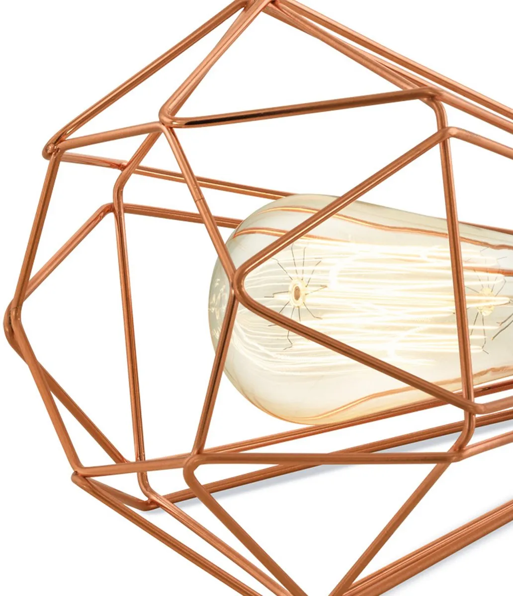 Eglo Tarbes Tafellamp E27 - 26,5 cm - Koper