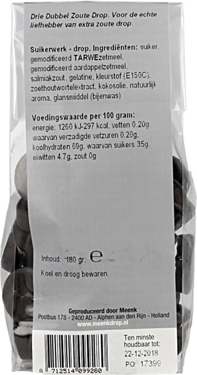 MEENK 3 Double Zoute Drop - 7 Stuks (180g)