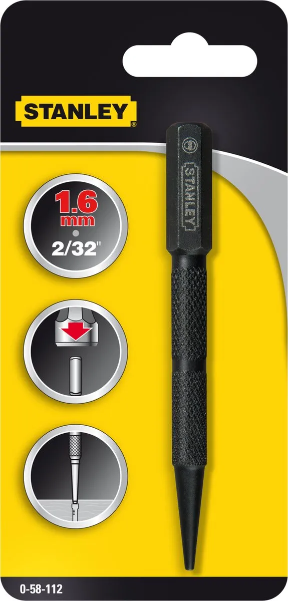Stanley Drevel 1,6mm - 1 Stuk