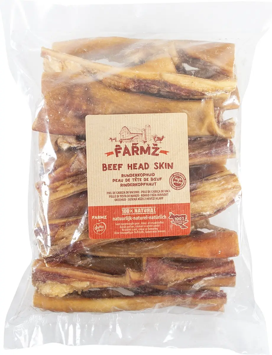 Duvo Duvoplus Hondensnack Farmz Runderkophuid 1kg