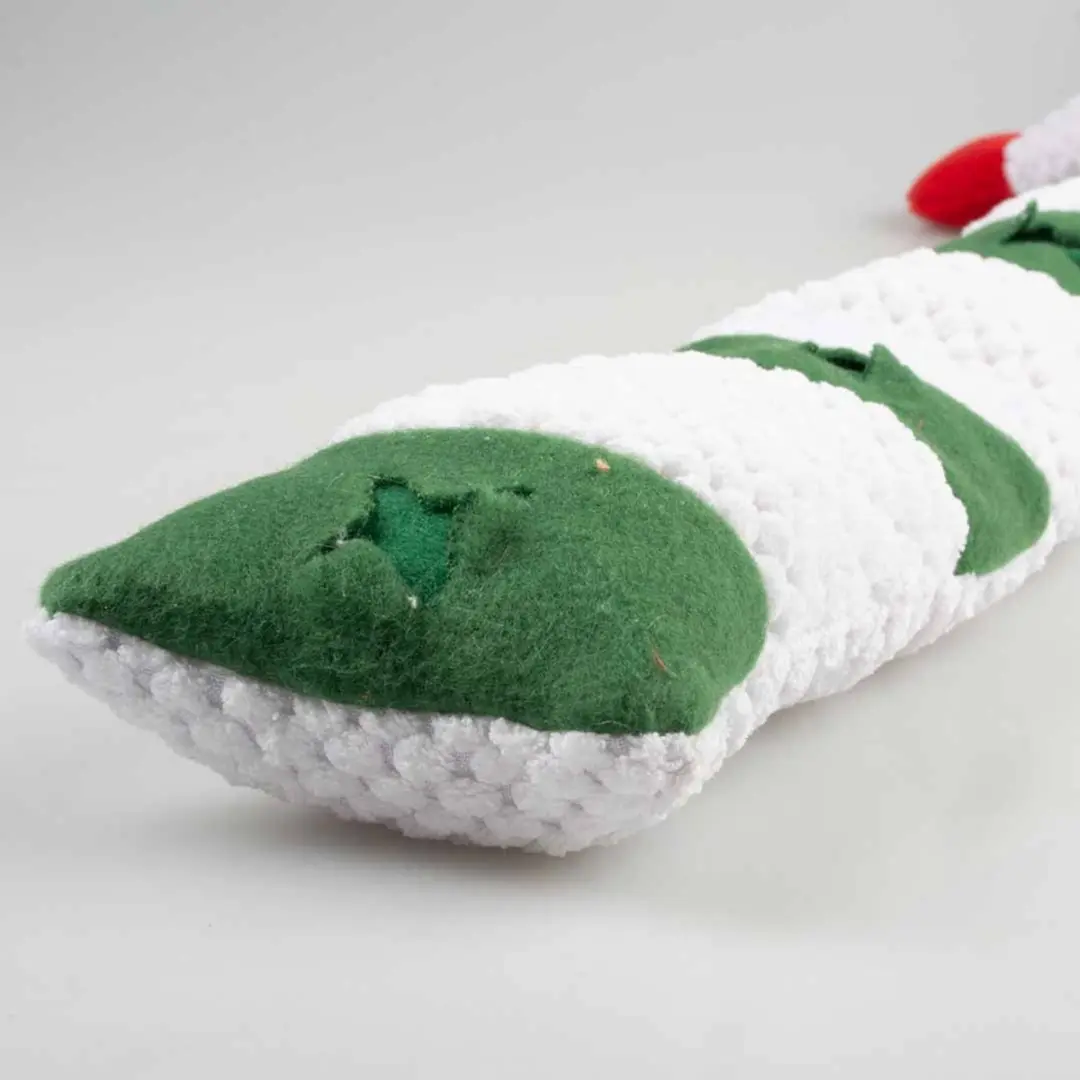 Duvo+ Xmas Lange Sneeuwman - Wit/Rood/Groen