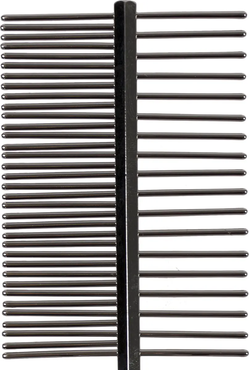 Duvo Dierenborstel Ontwarkam 35+18 Pins - Zwart/grijs