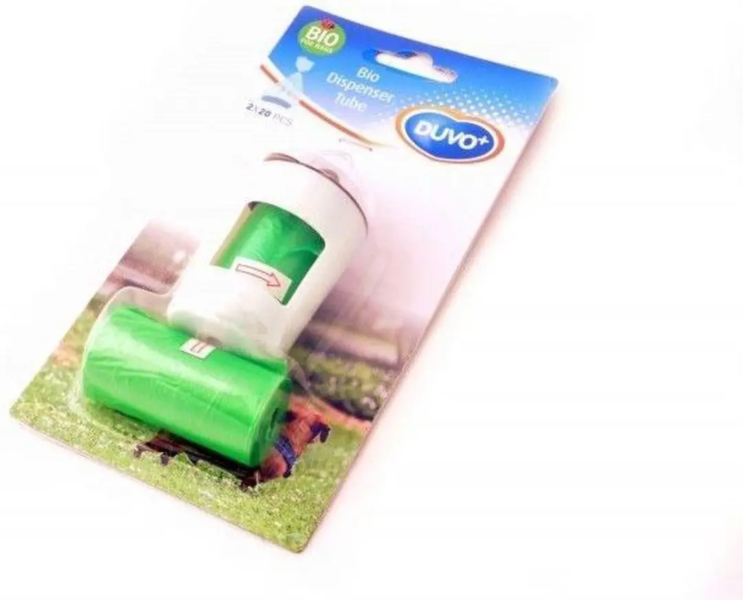 Duvo Poepzakjesdispenser Bio - 40 Stuks - Groen