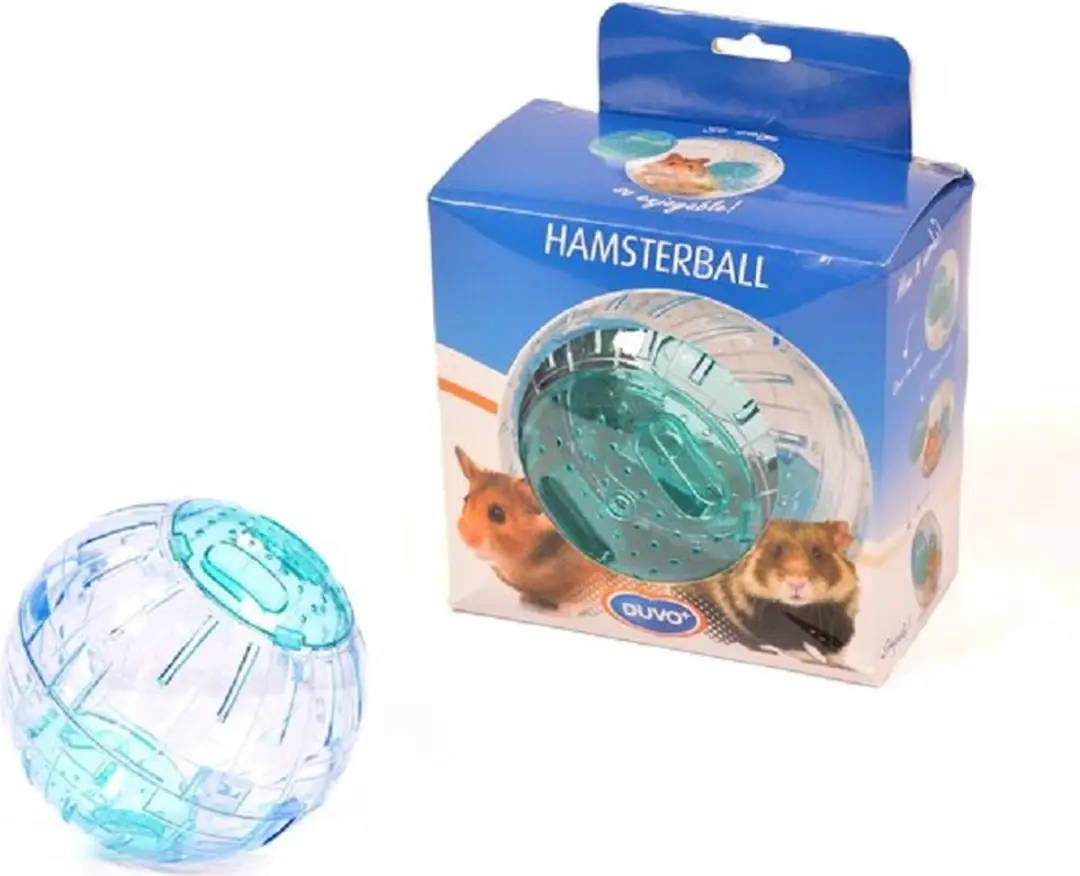 DuvoPlus Knaagdier Loopbal L - 25,4cm - Blauw