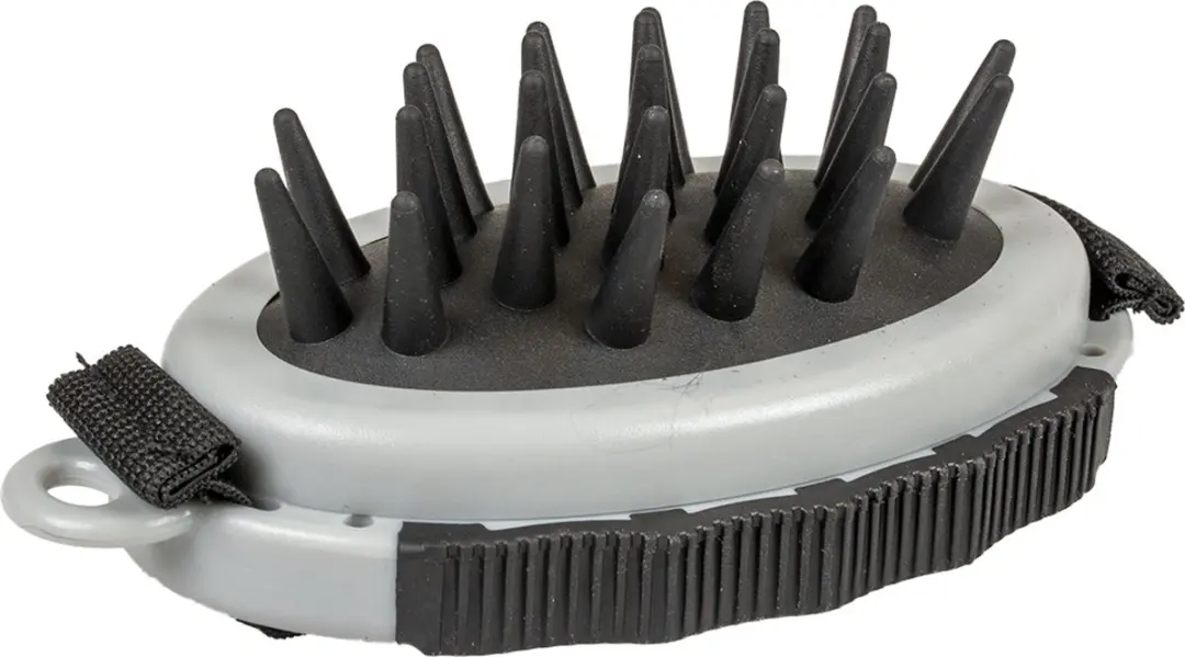 DuvoPlus Dierenborstel Hond Rubberen Badborstel 11,5x7x4,5cm