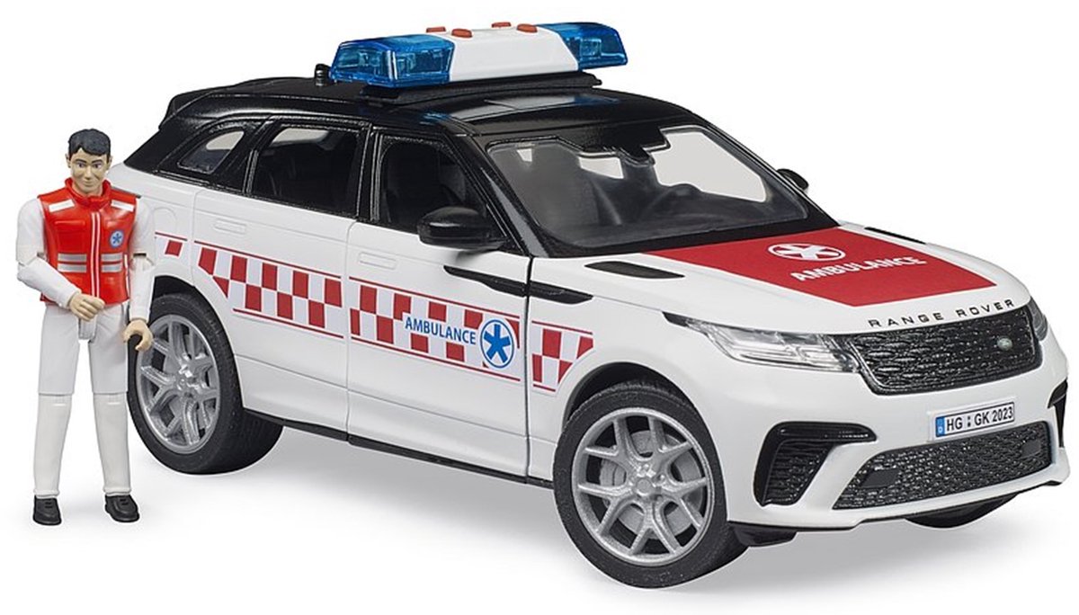 Bruder Range Rover Velar Ambulance - Met zwaailicht en geluid - 3+ jaar