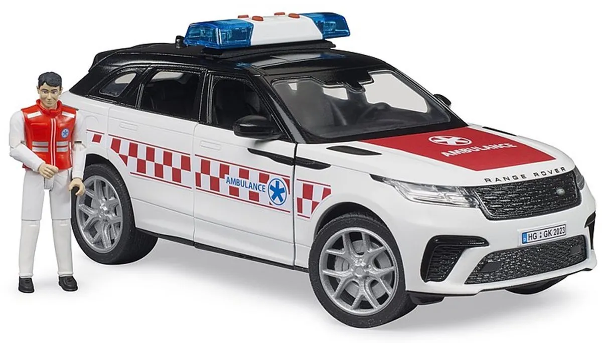 Bruder Range Rover Velar Ambulance - Zwaailicht & Geluid