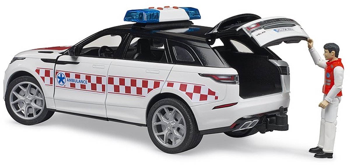 Bruder Range Rover Velar Ambulance - Met zwaailicht en geluid - 3+ jaar