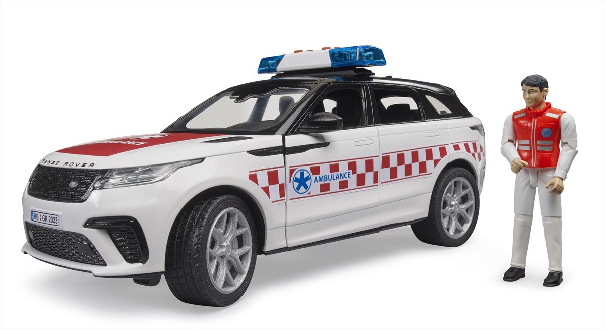 Bruder Range Rover Velar Ambulance - Met zwaailicht en geluid - 3+ jaar