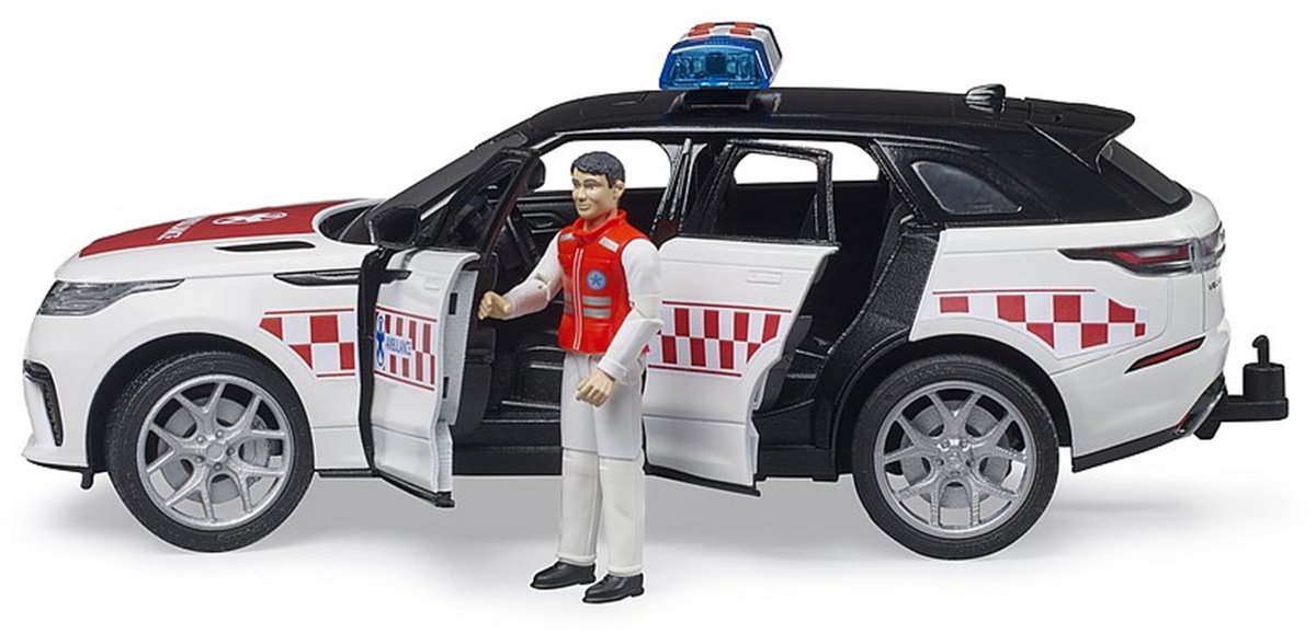 Bruder Range Rover Velar Ambulance - Met zwaailicht en geluid - 3+ jaar