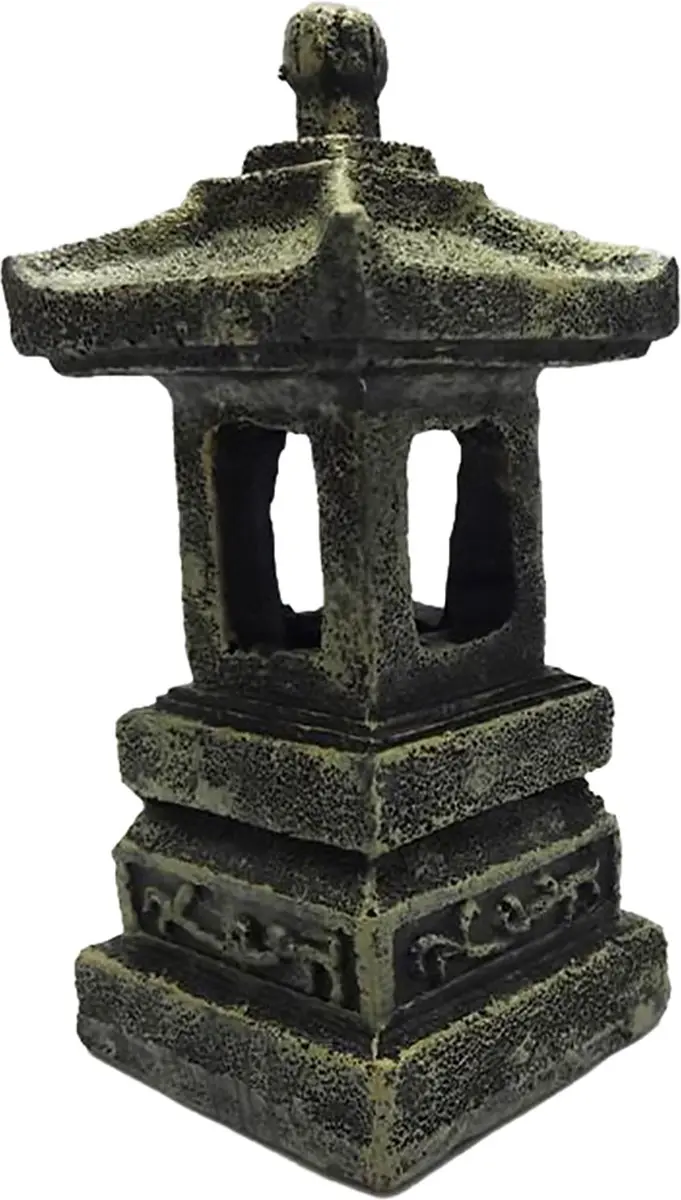 Duvo Aquariumdecoratie Pagode 5x5x11cm