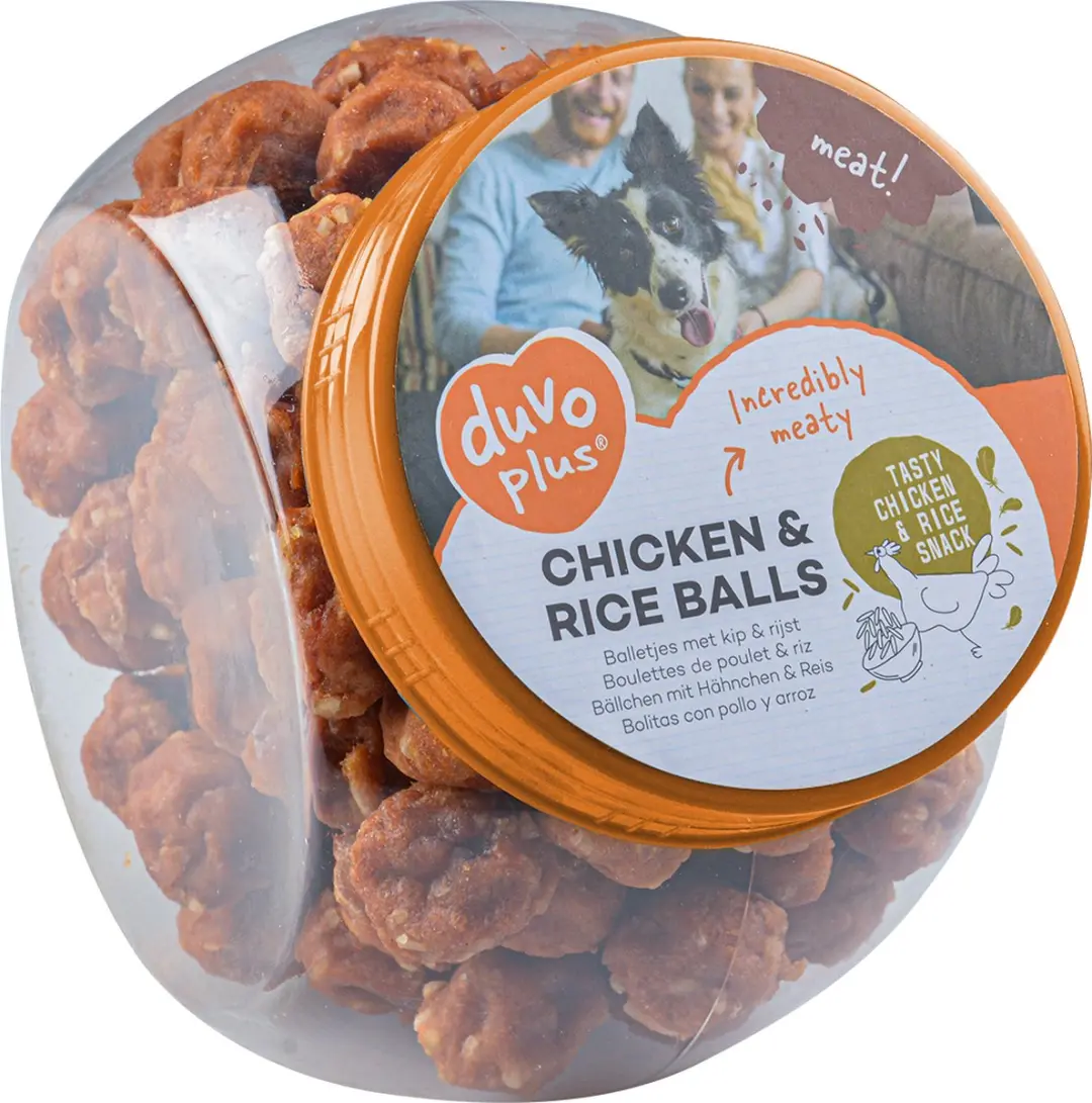 Duvo+ Meat Kip & Rijst Balletjes 111 Stuks - 500g