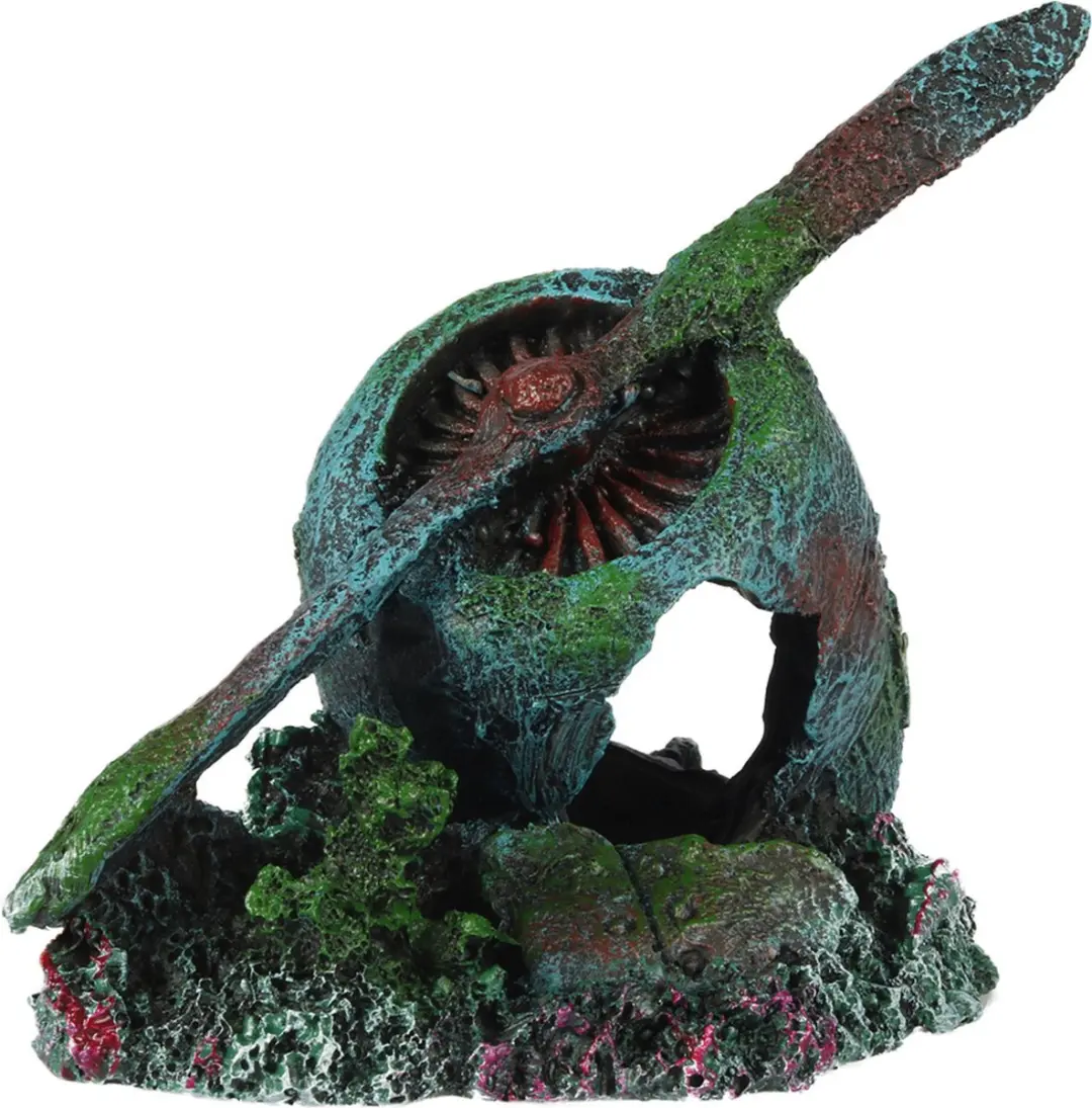Duvo Aqua Della Vliegtuigmotor Aquariumdecoratie 12x9,2x10,7cm