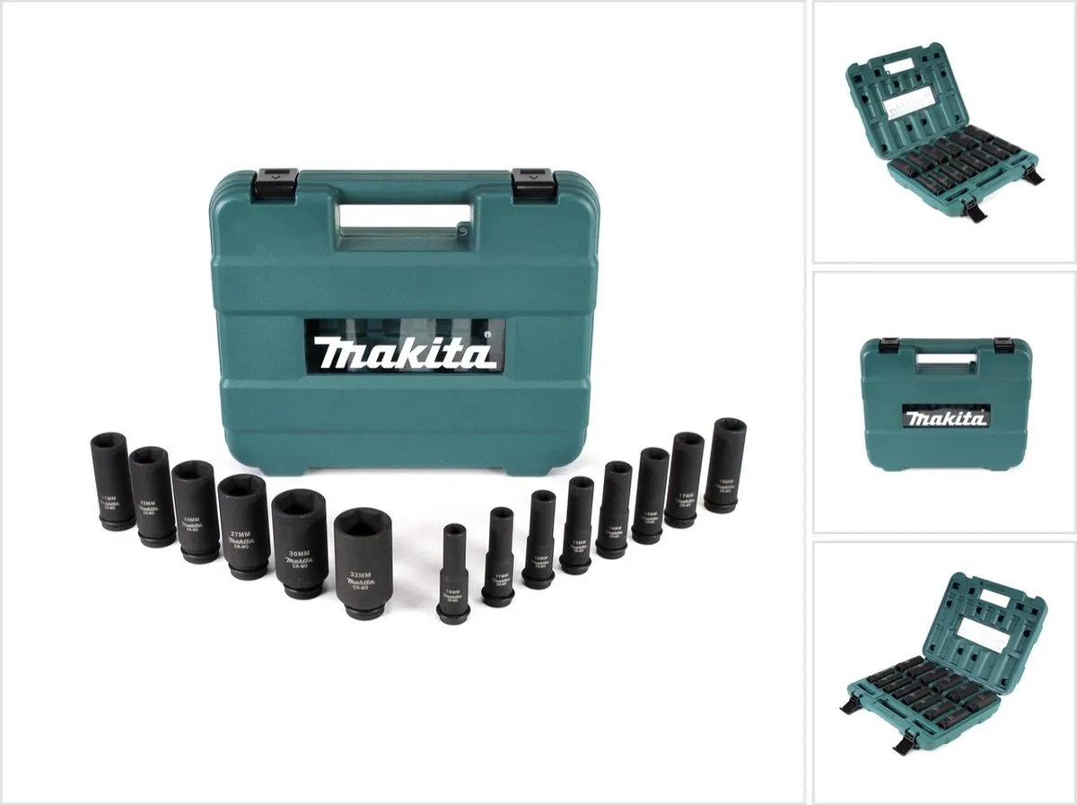 Makita B-52308 14-delige Krachtdoppenset - 15 Stuks