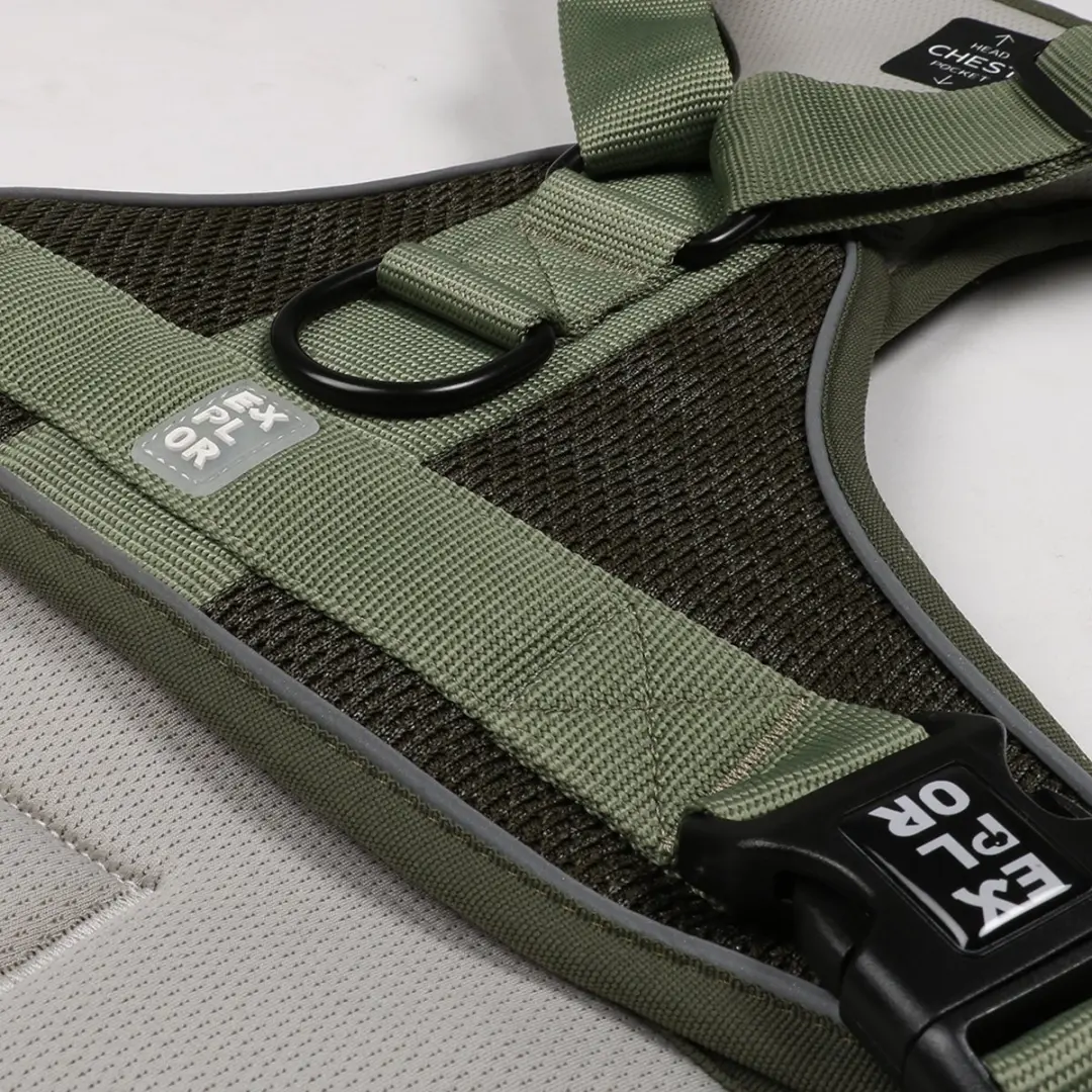 Duvo Duvoplus Ultimate Fit No-pull Harnas Classic XL - 50-75cm - Undercover Green