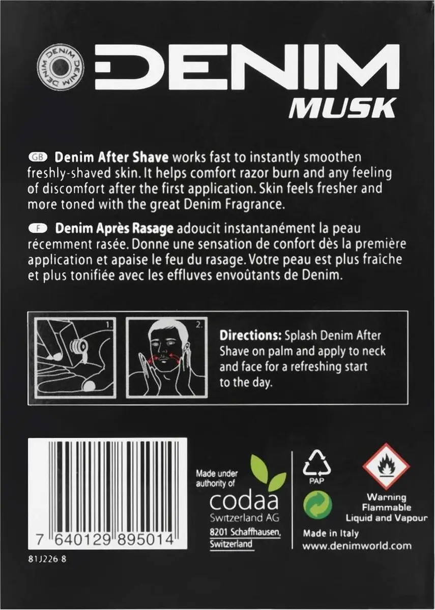 Denim Musk Aftershave - Voordeelpakket 3x100ml