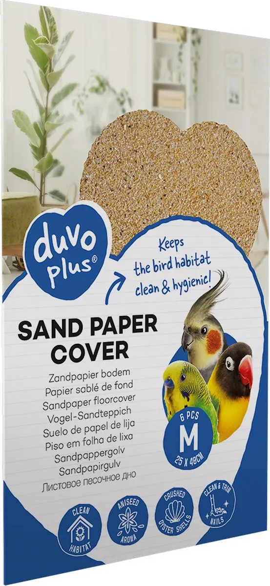 DuvoPlus Bodembedekking Vogel Zandpapier M