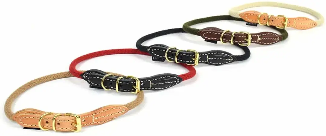 DuvoPlus Explor Forest Halsband Nylon M - 41-49cm - Beige
