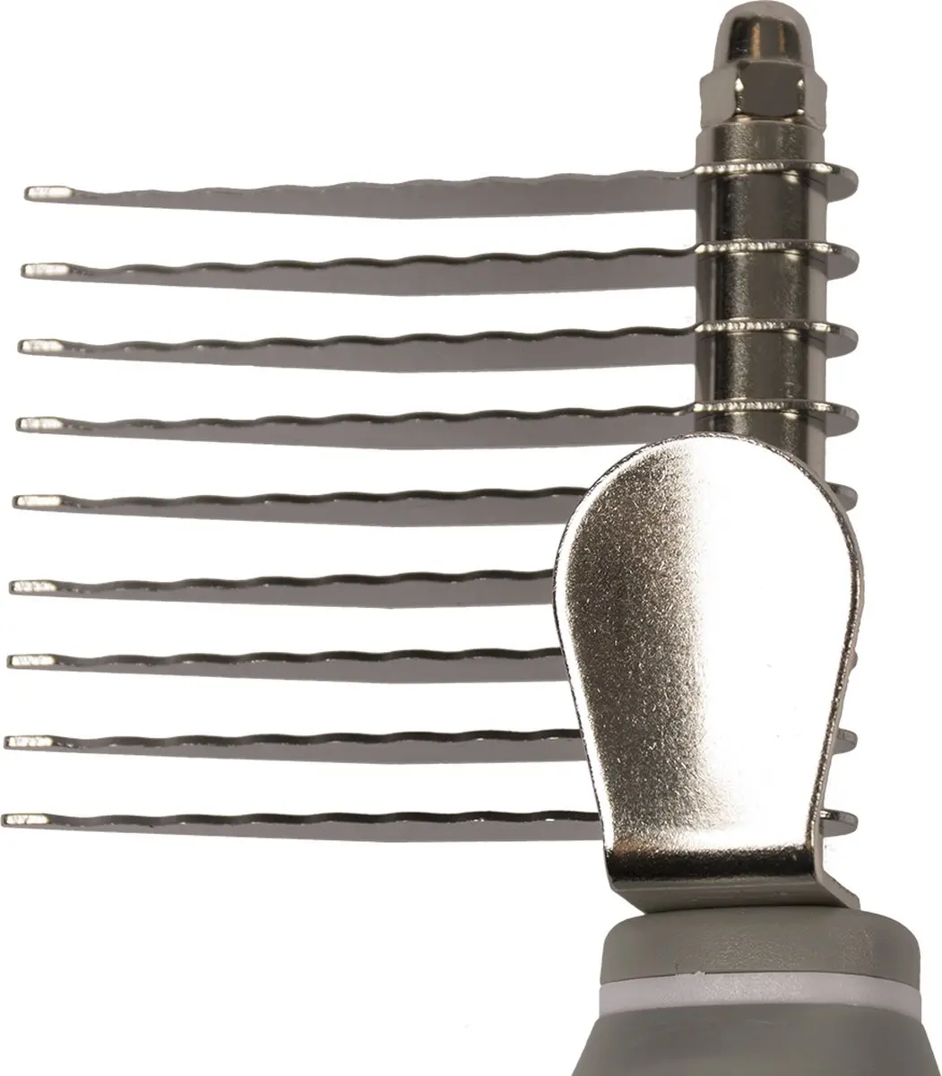 Duvo Dierenborstel Anti-Klit Kam 9 Short Blades - Zwart/grijs
