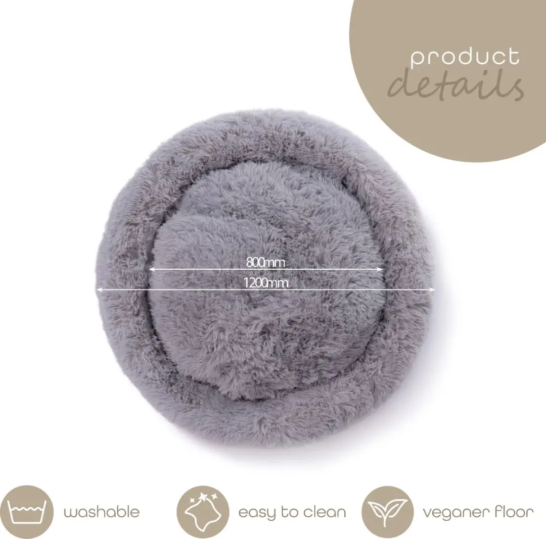Paco Rabanne Pluche Donut Fifi 120cm - Grijs