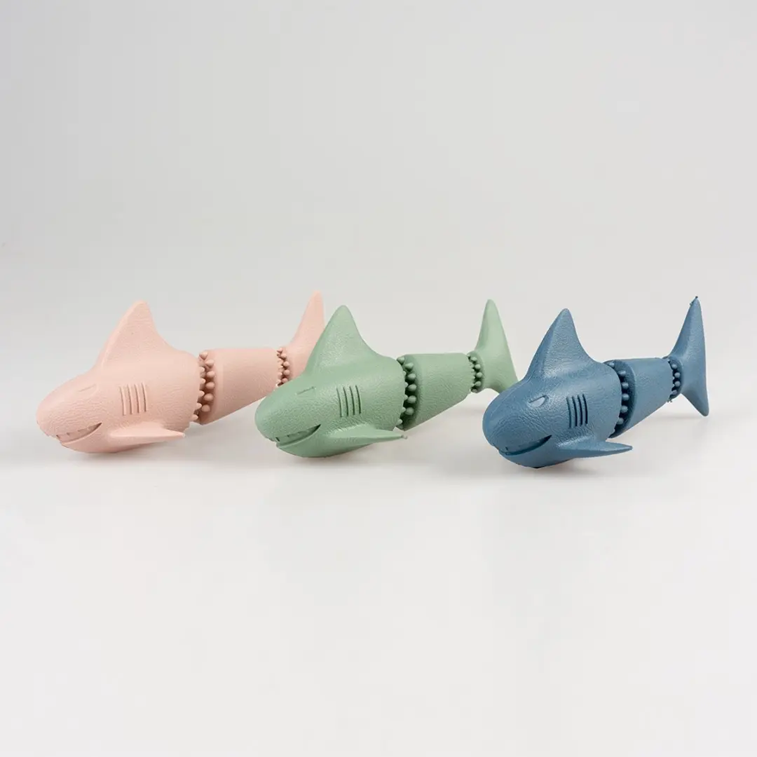 DuvoPlus Eco Rubber Haai Snackdispenser - Roze