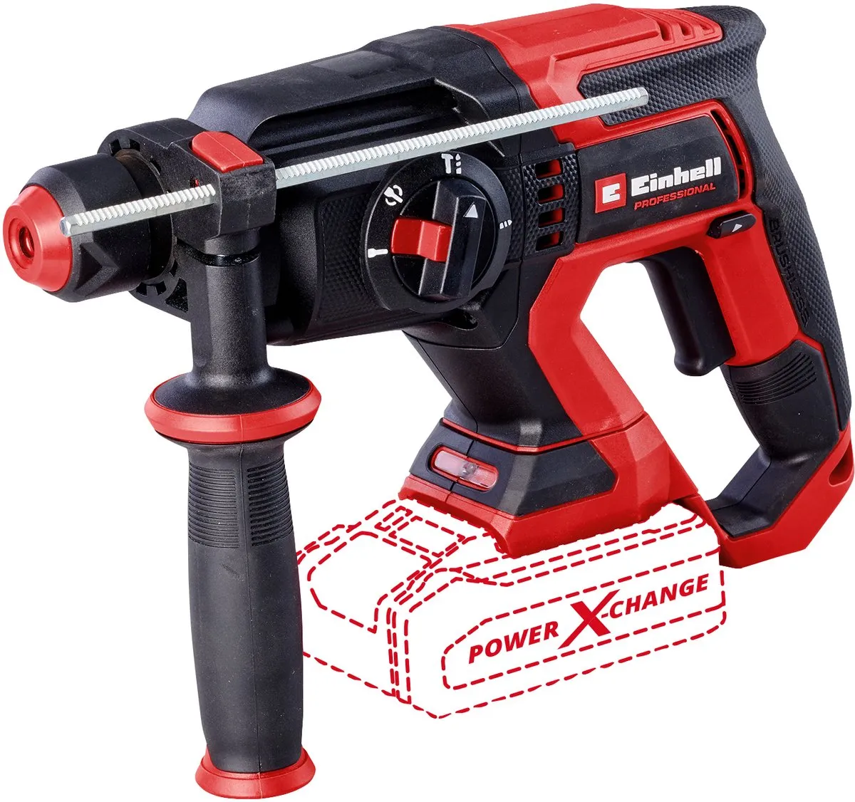 Einhell Professional TP-HD 18/22 D Li BL Boorhamer - 18V - 2,3J - SDS-plus - 4 functies