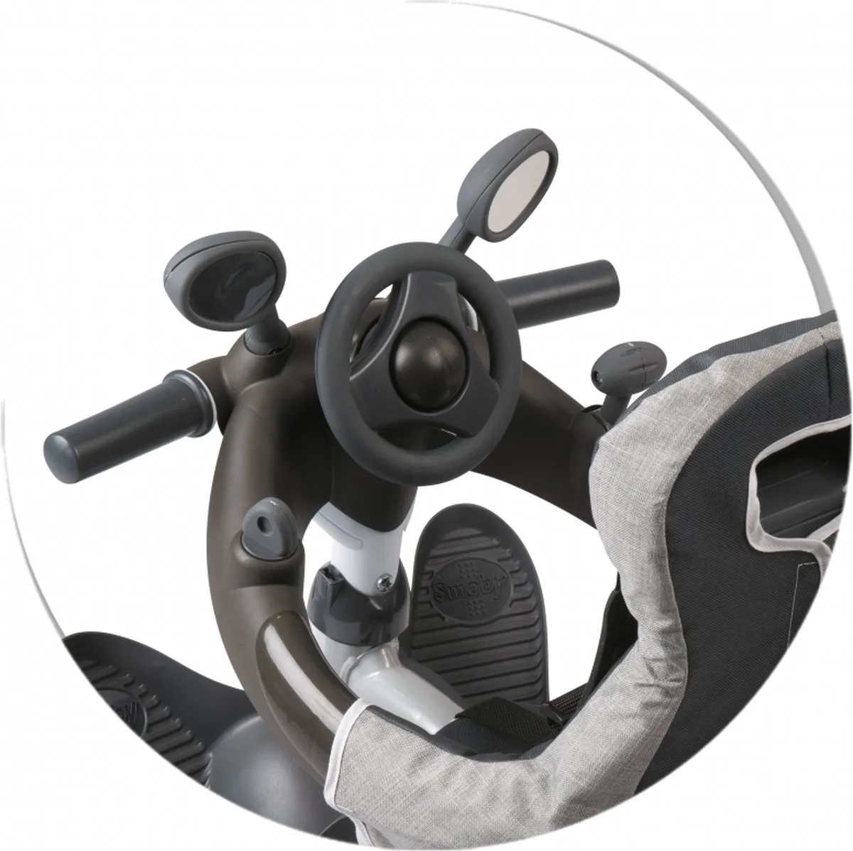 Smoby Baby Driver Comfort Plus Driewieler - Grijs