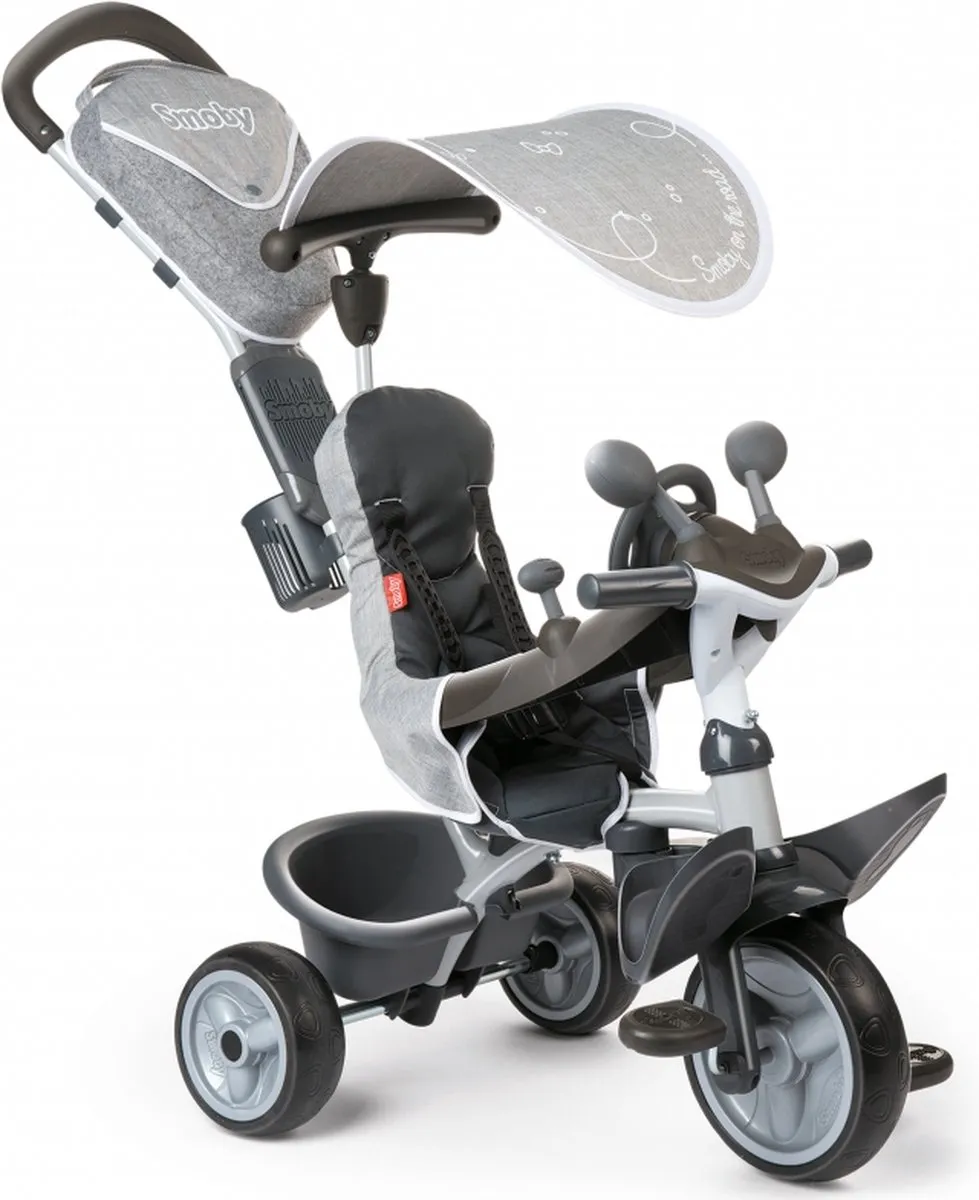 Smoby Baby Driver Comfort Plus Driewieler - Grijs