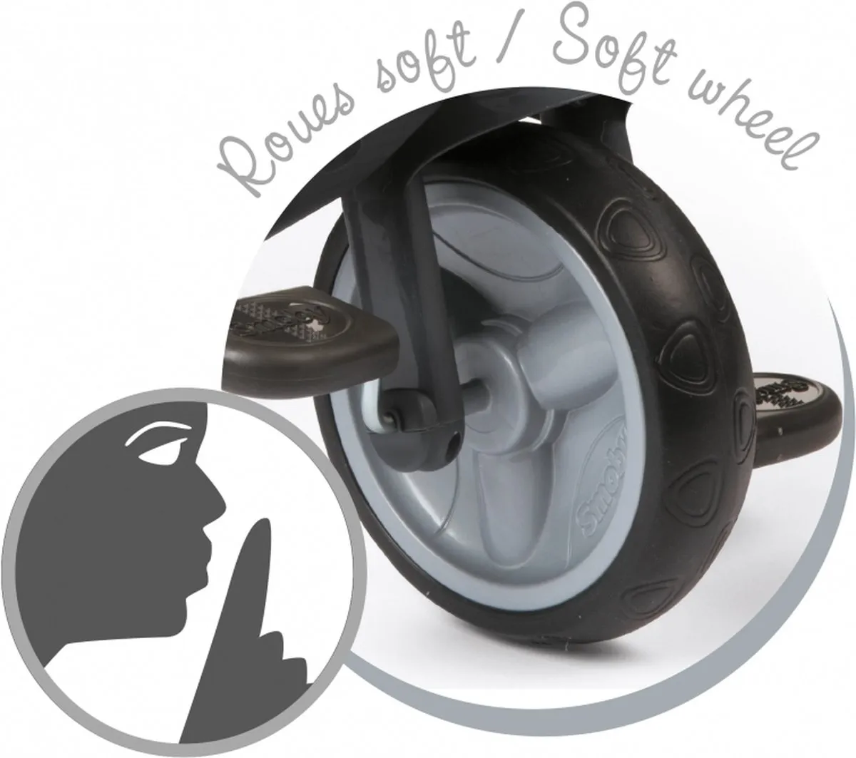 Smoby Baby Driver Comfort Plus Driewieler - Grijs