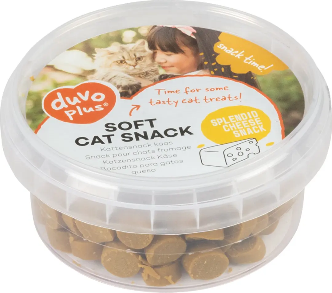 Duvo Duvoplus Zachte Kattensnack Kaas 100g